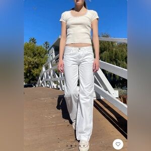 Brandy white Jean pants